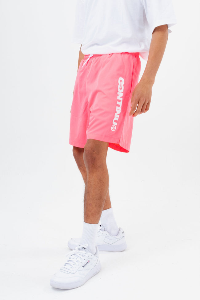 CONTINU8 PINK SWIM SHORTS