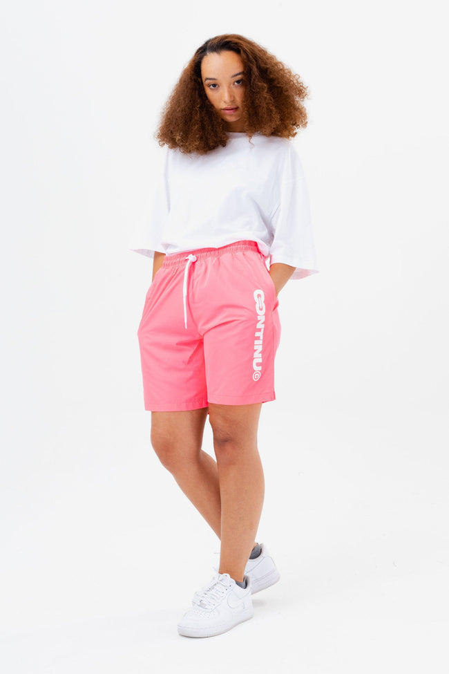 CONTINU8 PINK SWIM SHORTS