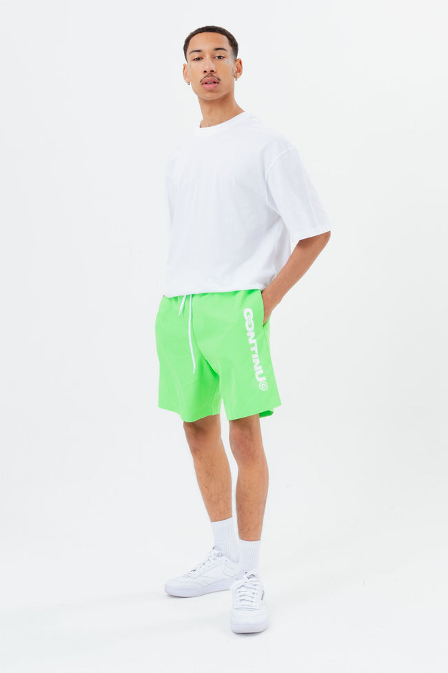 CONTINU8 YELLOW SWIM SHORTS