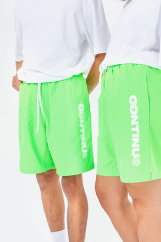 CONTINU8 YELLOW SWIM SHORTS