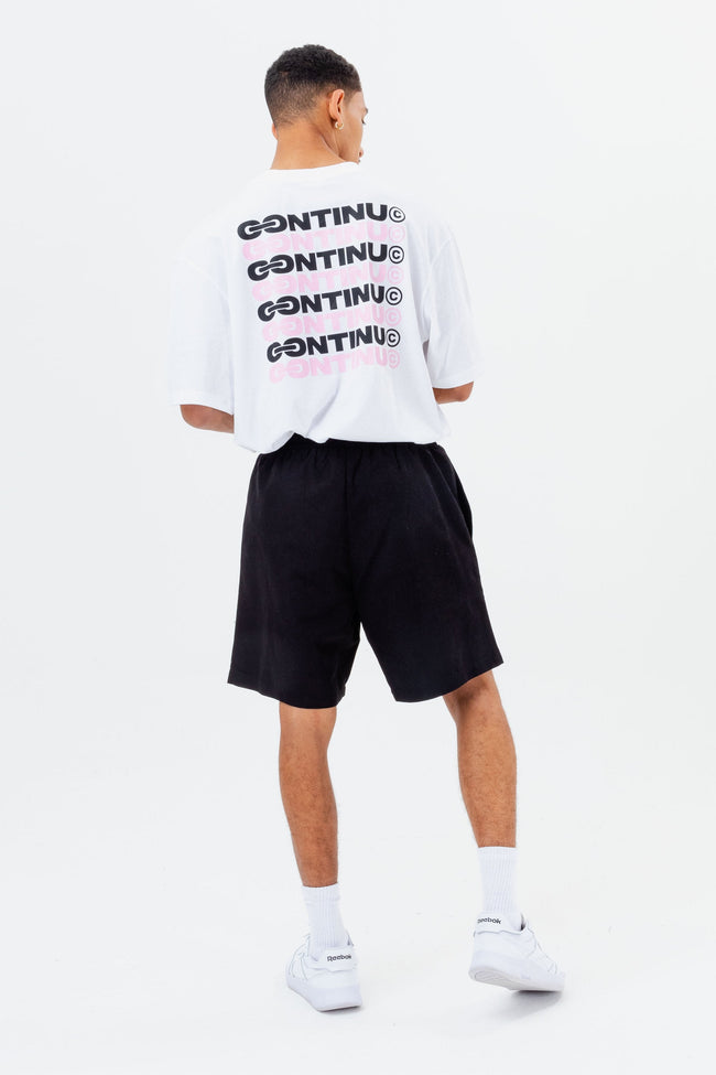 CONTINU8 BLACK SWIM SHORTS