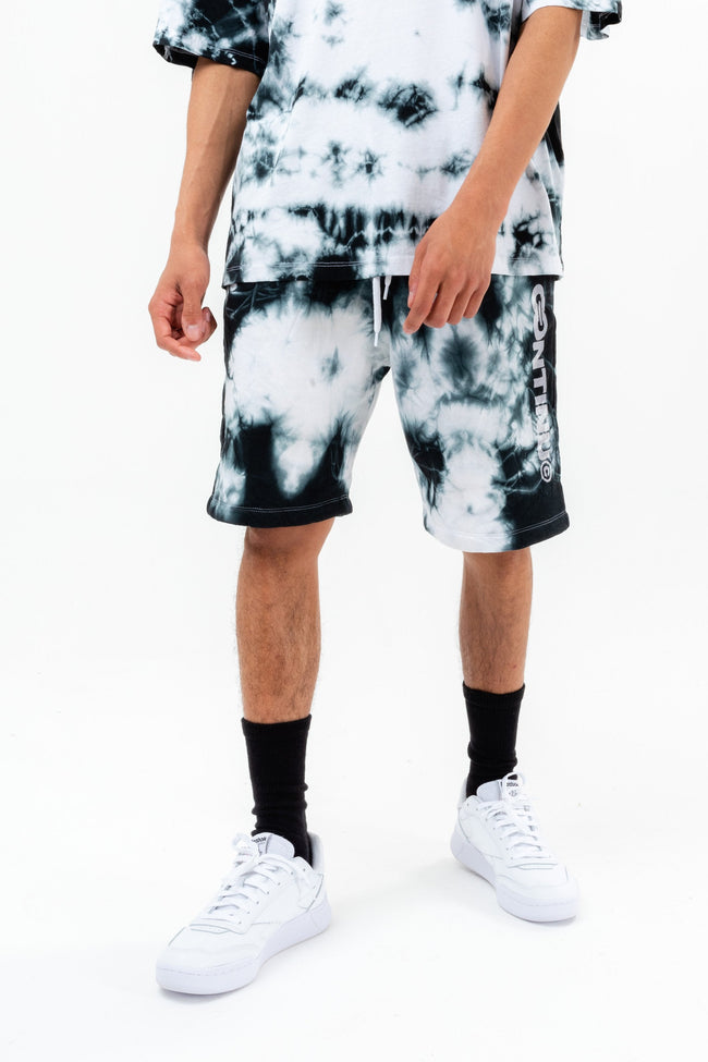 CONTINU8 GREY PRINTED JERSEY SHORTS