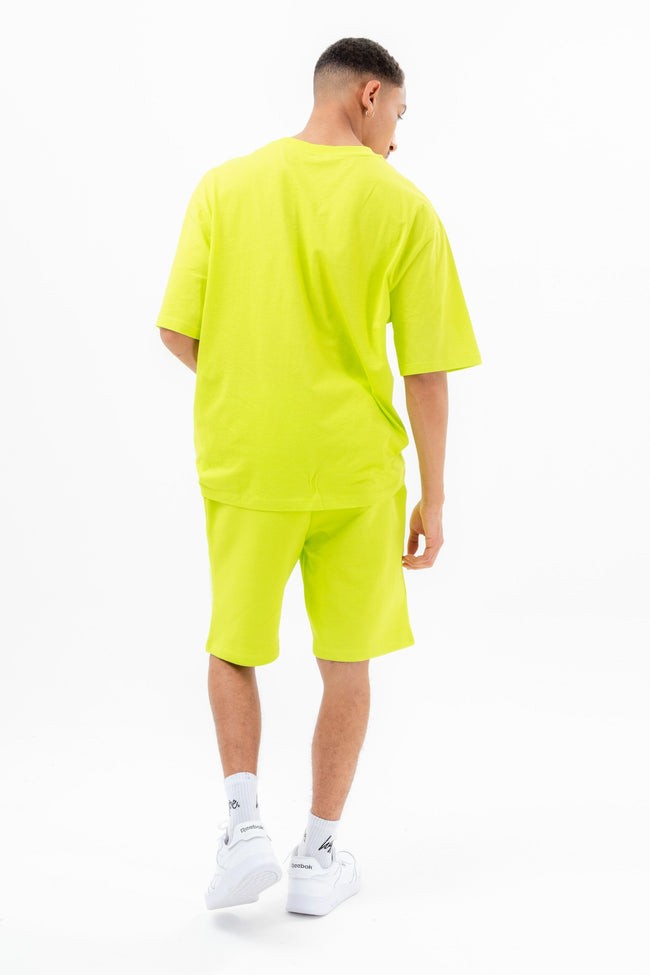 CONTINU8 NEON GREEN JERSEY SHORTS