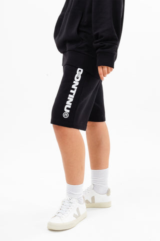 CONTINU8 BLACK JERSEY SHORTS