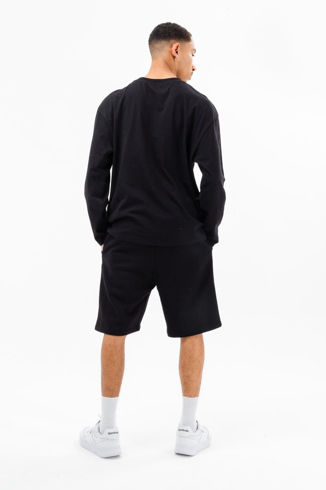 CONTINU8 BLACK JERSEY SHORTS