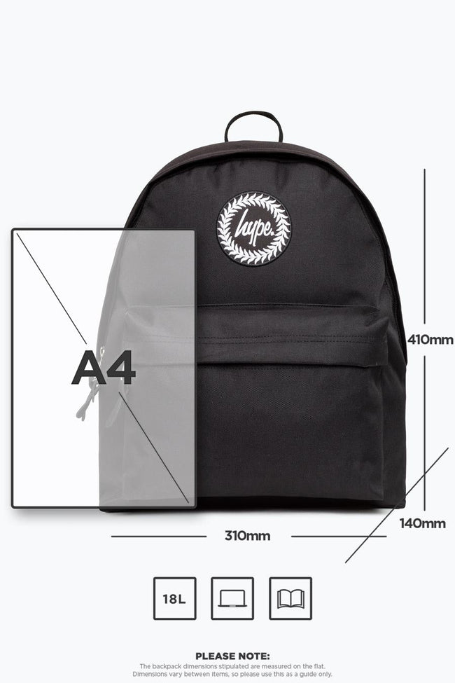 HYPE BLACK BACKPACK