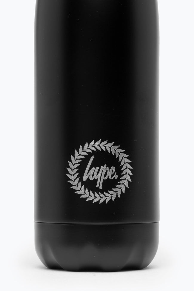 HYPE BLACK 500ML METAL WATER BOTTLE