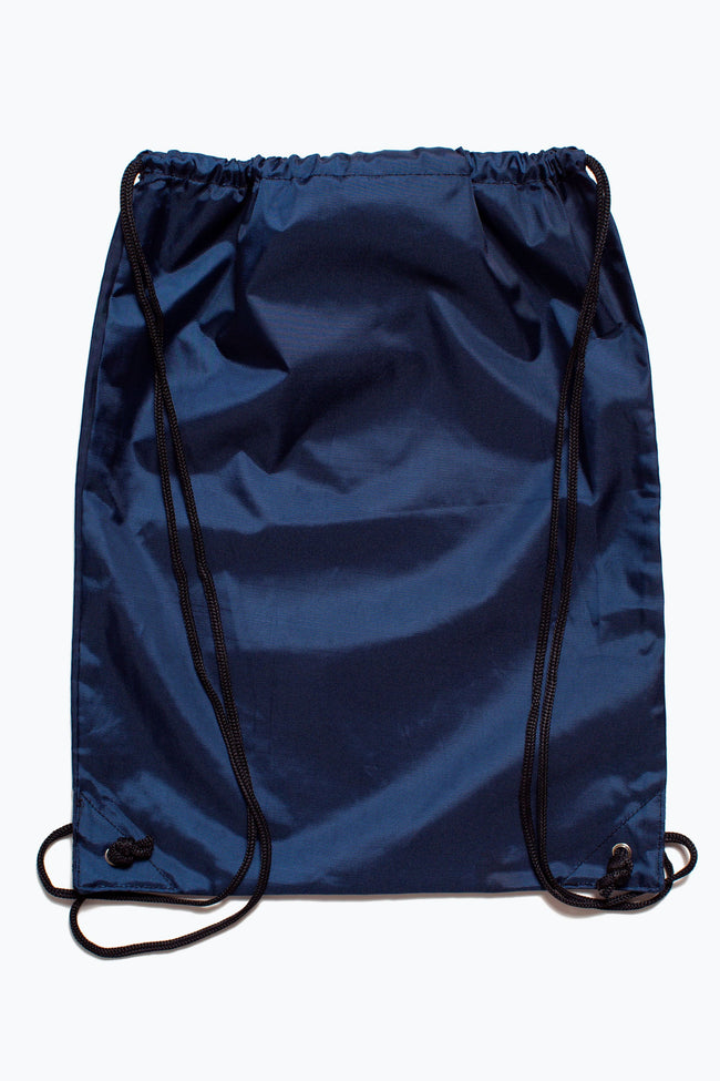 HYPE NAVY CREST DRAWSTRING BAG