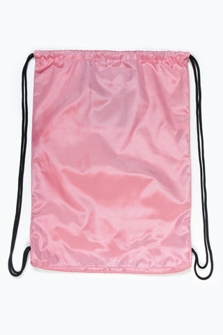 HYPE CREST PINK DRAWSTRING BAG