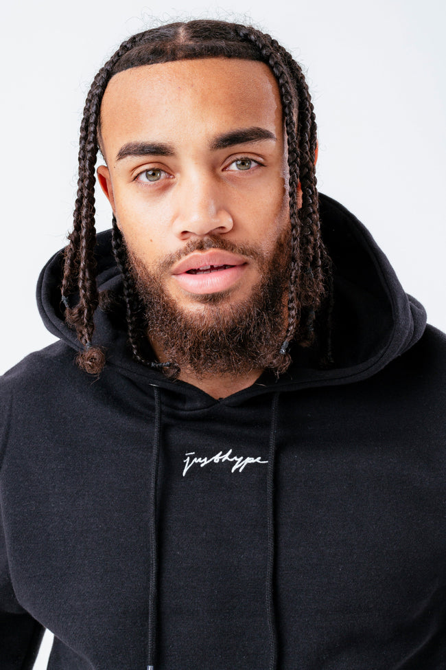 HYPE BLACK SCRIBBLE MEN'S HOODIE