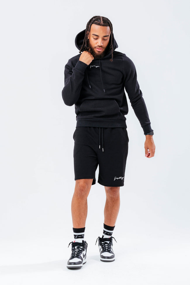 HYPE BLACK SCRIBBLE MEN'S HOODIE