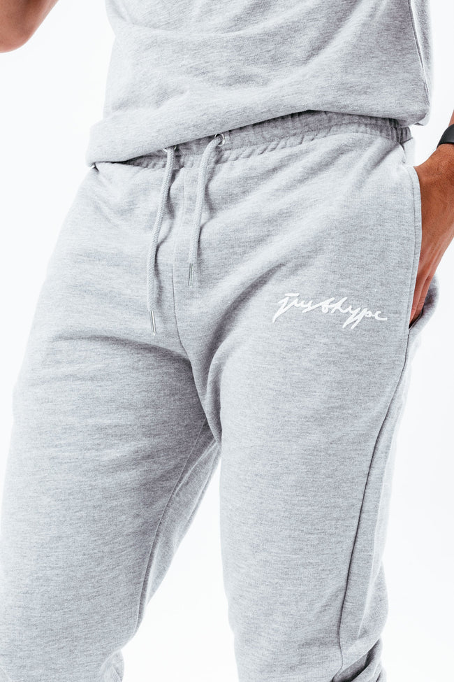 HYPE GREY MARL SCRIBBLE MEN'S JOGGERS