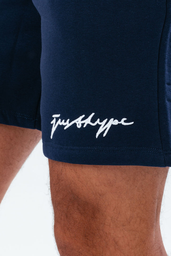 HYPE NAVY SCRIBBLE MEN'S SHORTS