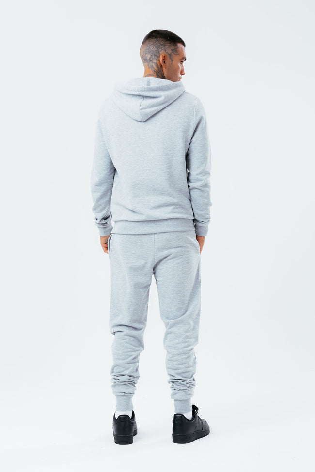 HYPE GREY MARL SCRIBBLE ZIP MEN'S TRACKSUIT SET