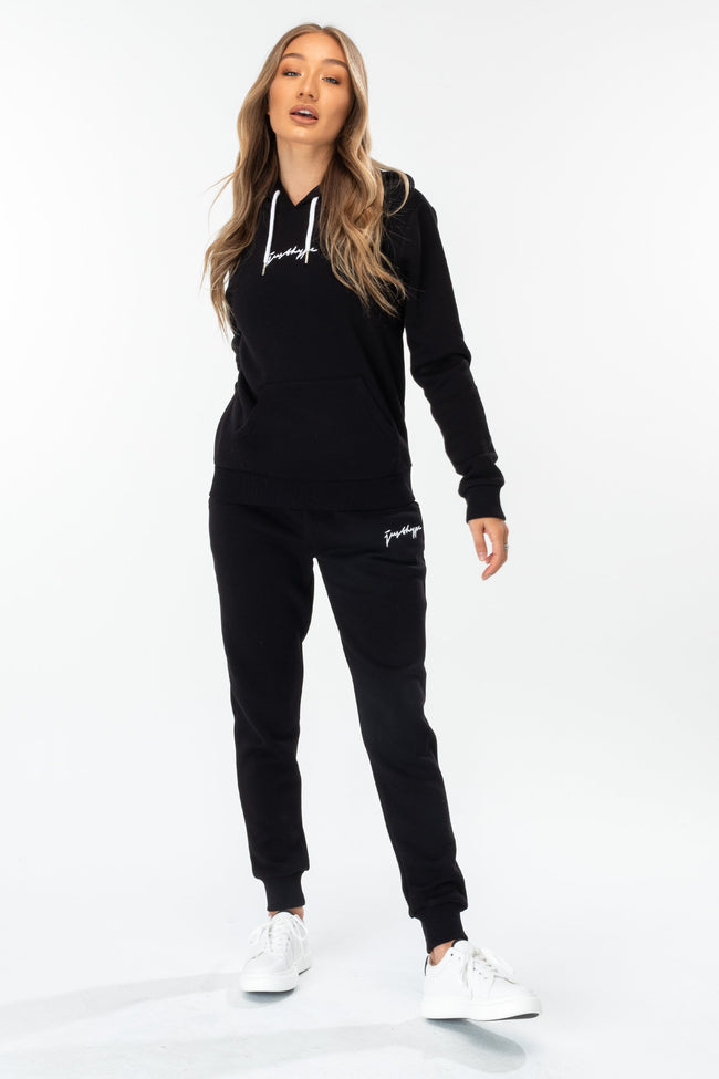 HYPE BLACK SCRIBBLE WOMEN'S HOODIE