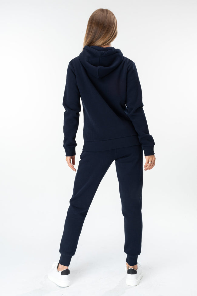 HYPE NAVY SCRIBBLE WOMEN'S HOODIE