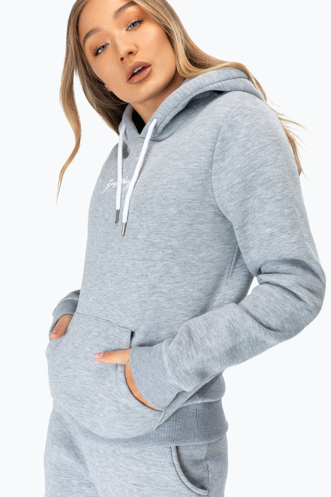 HYPE GREY SCRIBBLE WOMEN'S HOODIE