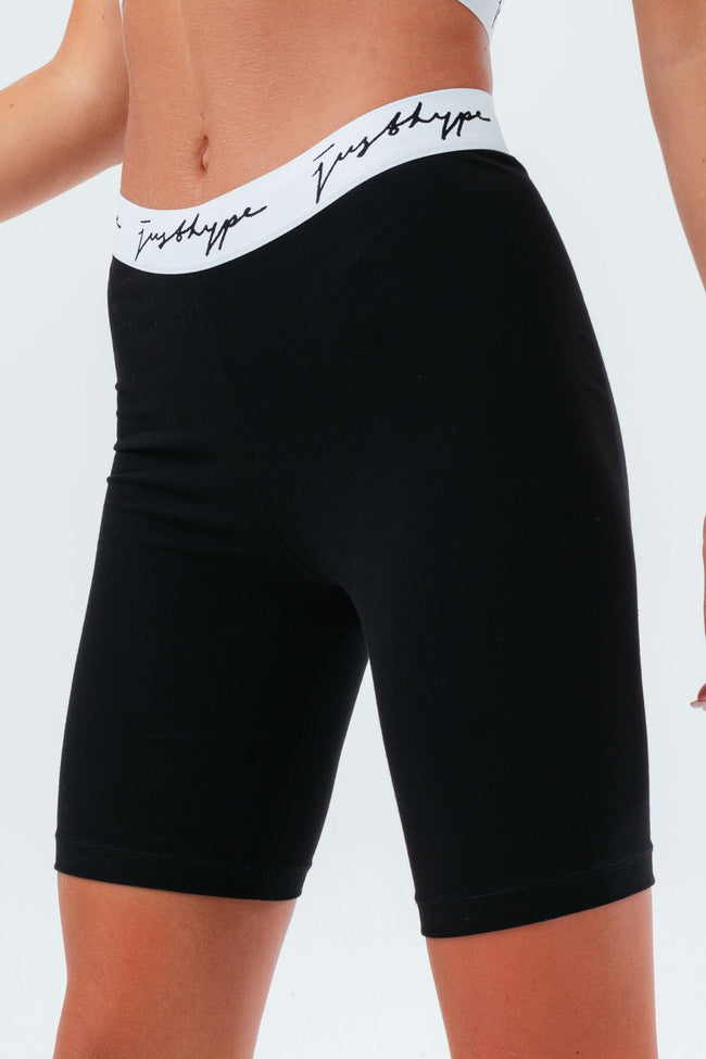 HYPE BLACK SCRIBBLE WOMEN'S CYCLING SHORTS