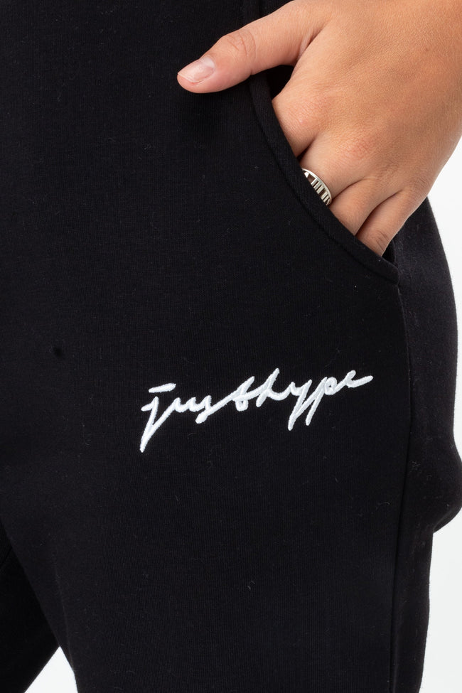 HYPE BLACK SCRIBBLE WOMEN'S JOGGERS