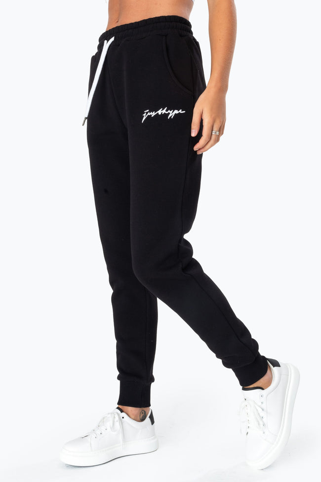 HYPE BLACK SCRIBBLE WOMEN'S JOGGERS