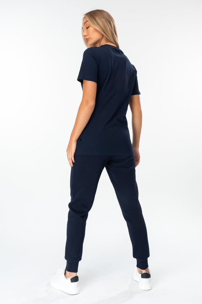 HYPE NAVY SCRIBBLE WOMEN'S JOGGERS