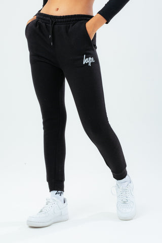 HYPE UNISEX KIDS BLACK SCRIPT JOGGERS