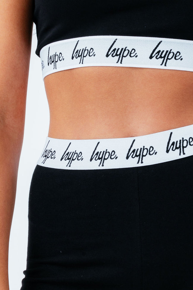 HYPE GIRLS BLACK CORE CYCLING SHORTS