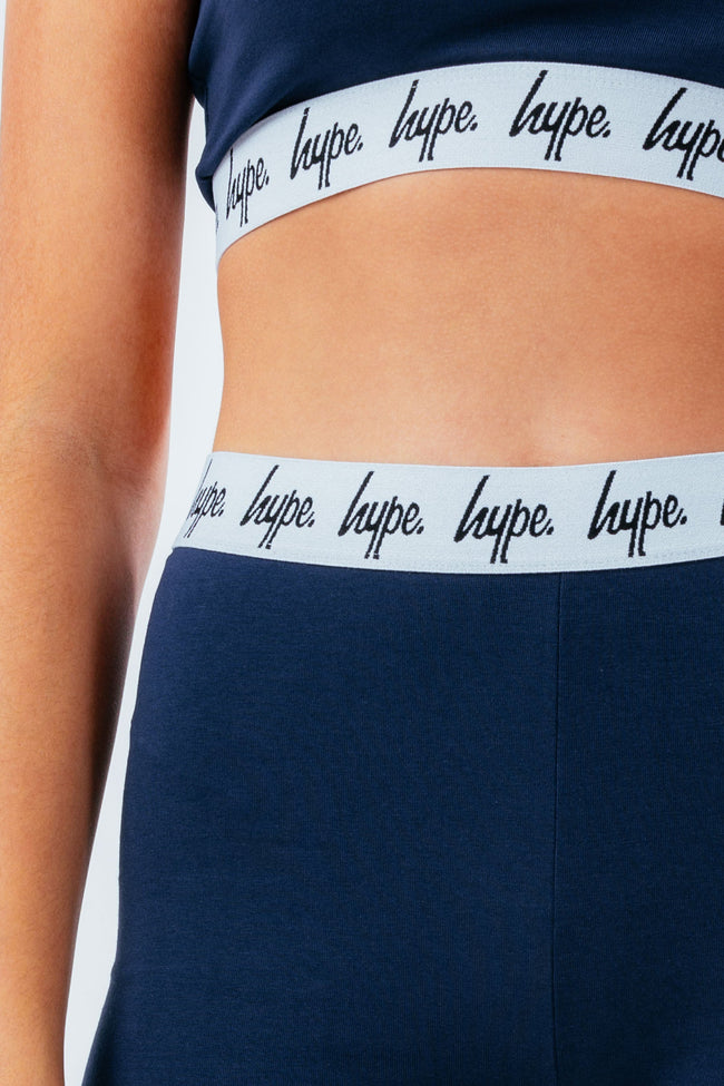 HYPE GIRLS NAVY CORE CYCLING SHORTS