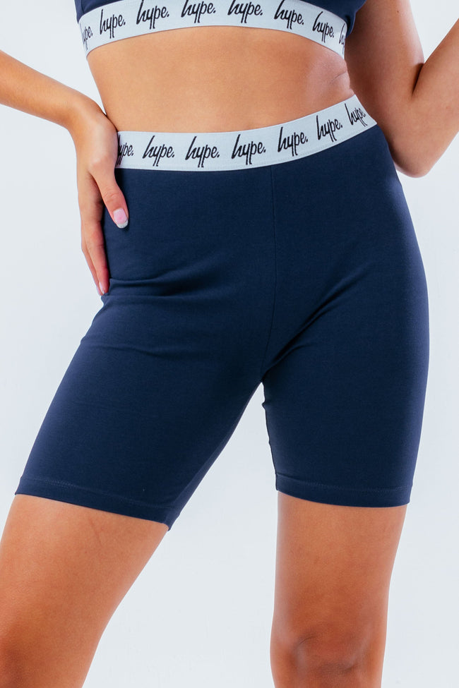 HYPE GIRLS NAVY CORE CYCLING SHORTS