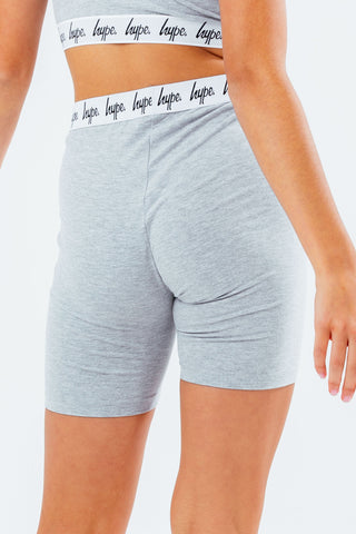 HYPE GIRLS GREY MARL CORE CYCLING SHORTS