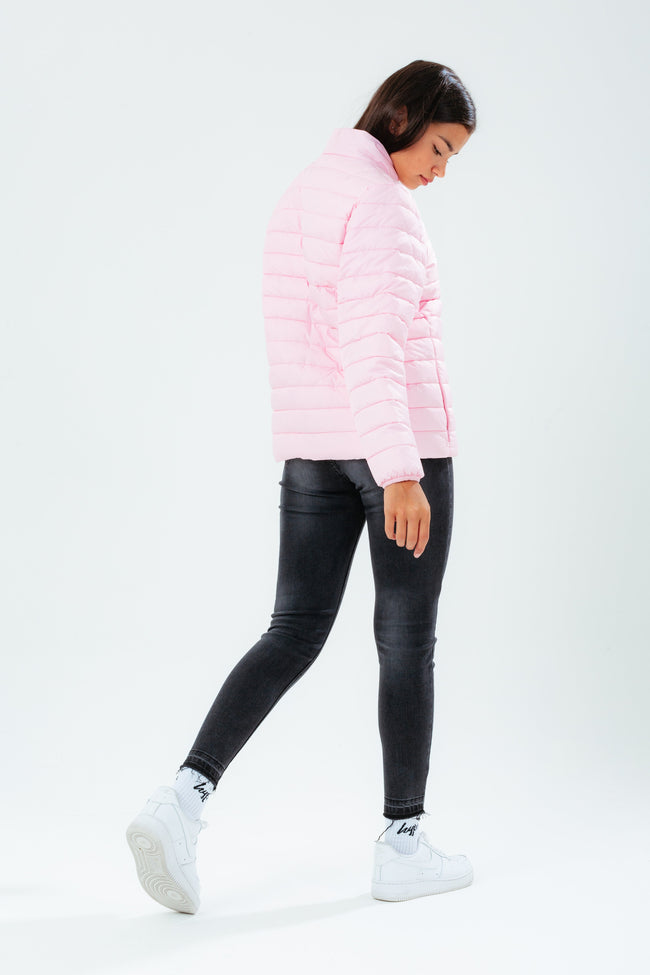 HYPE GIRLS PINK LIGHTWEIGHT PUFFER JACKET