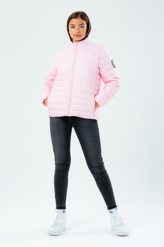 HYPE GIRLS PINK LIGHTWEIGHT PUFFER JACKET