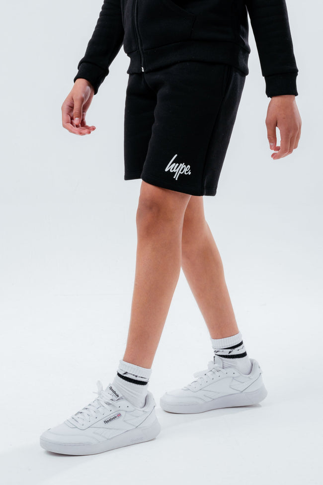 HYPE BOYS BLACK SCRIPT SHORTS