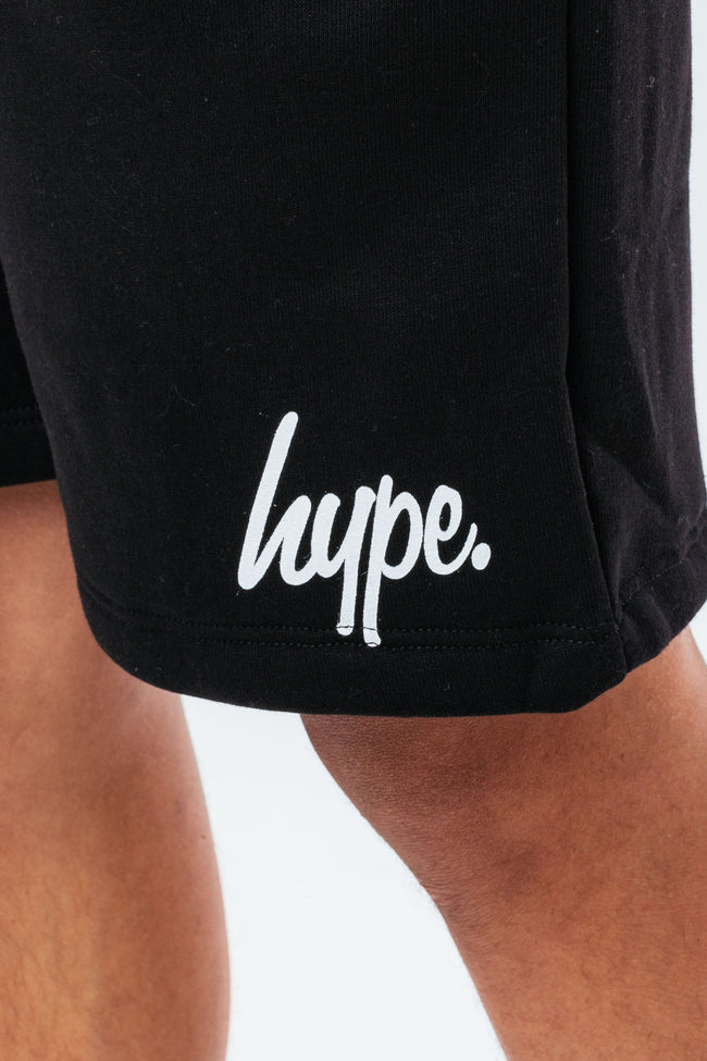 HYPE BOYS BLACK SCRIPT SHORTS