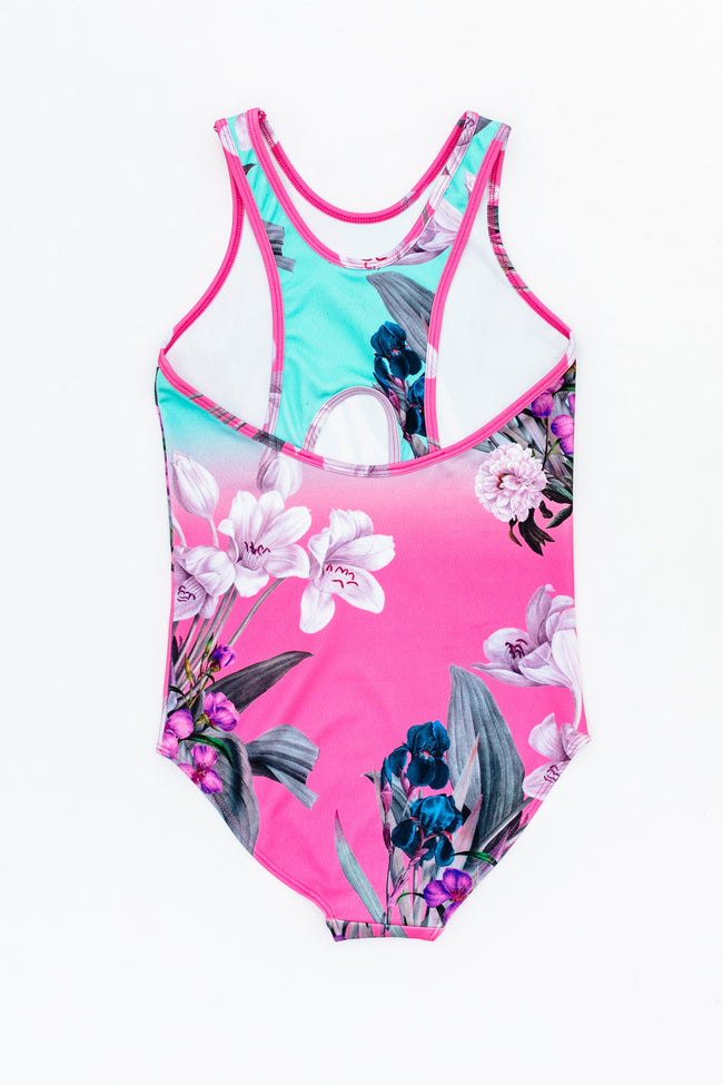 Hype Floral Fade Kids Swimsuit