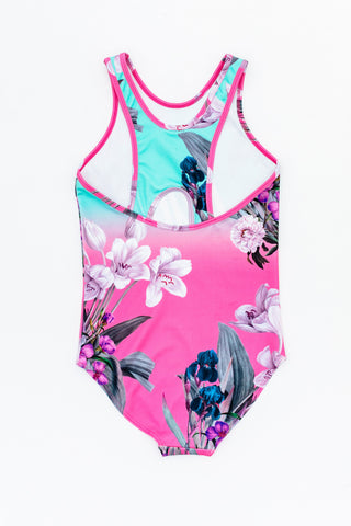 Hype Floral Fade Kids Swimsuit