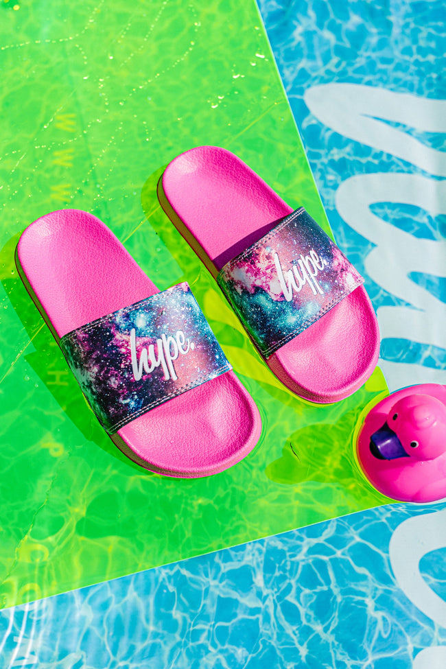 HYPE PINK GALACTIC KIDS SLIDERS