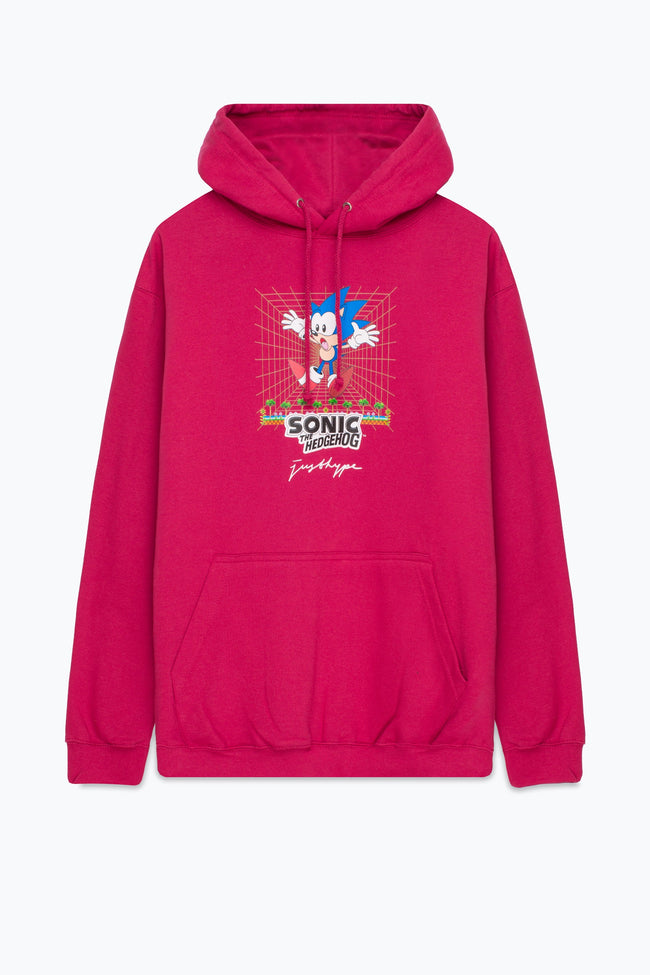 HYPE X SONIC ADULTS PINK RETRO SONIC HOODIE