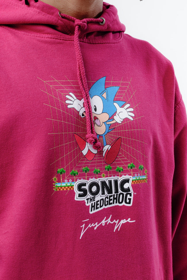 HYPE X SONIC ADULTS PINK RETRO SONIC HOODIE