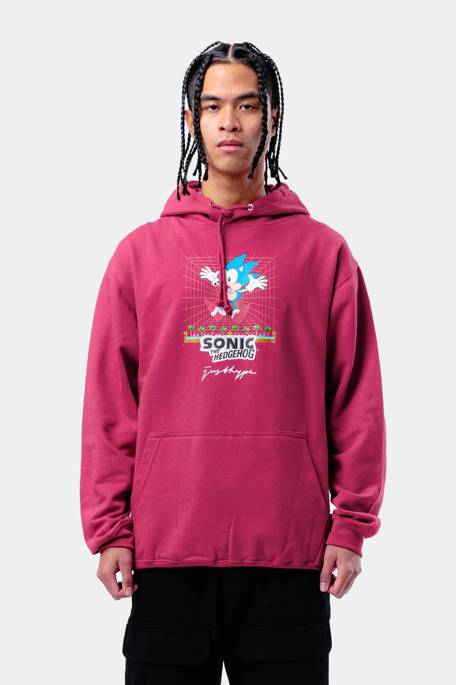 HYPE X SONIC ADULTS PINK RETRO SONIC HOODIE