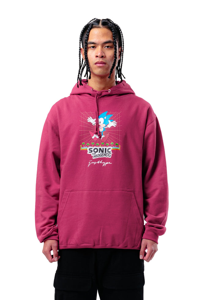 HYPE X SONIC ADULTS PINK RETRO SONIC HOODIE