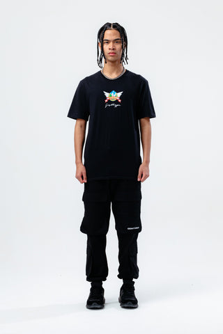 HYPE X SONIC ADULTS BLACK SONIC WING T-SHIRT