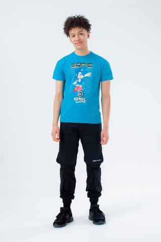 HYPE X SONIC KIDS BLUE SONIC CHECKERBOARD T-SHIRT