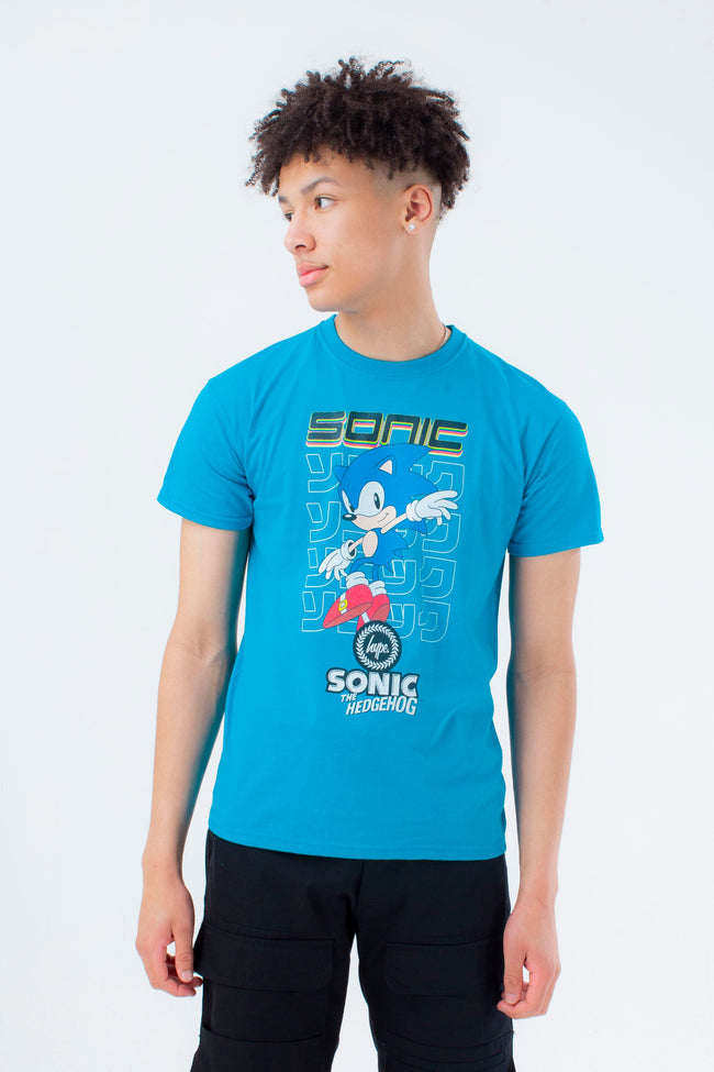 HYPE X SONIC KIDS BLUE SONIC CHECKERBOARD T-SHIRT