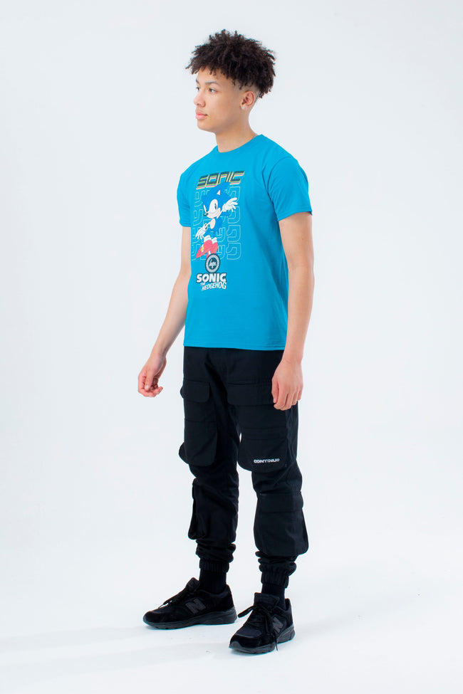 HYPE X SONIC KIDS BLUE SONIC CHECKERBOARD T-SHIRT