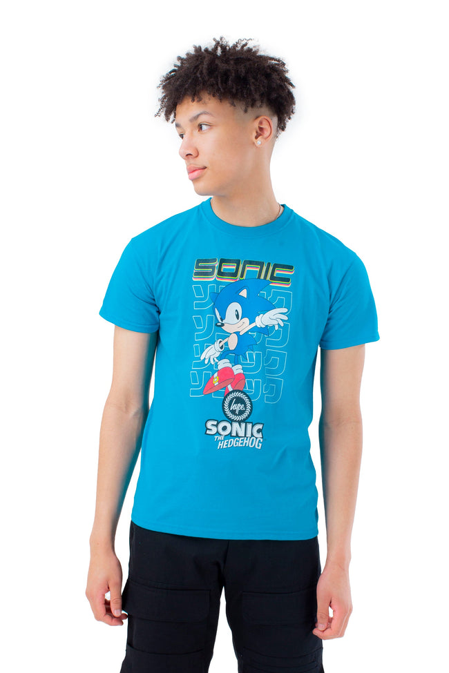 HYPE X SONIC KIDS BLUE SONIC CHECKERBOARD T-SHIRT