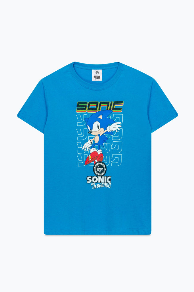 HYPE X SONIC KIDS BLUE SONIC CHECKERBOARD T-SHIRT