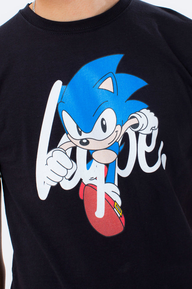 HYPE X SONIC KIDS BLACK SONIC SCRIPT T-SHIRT