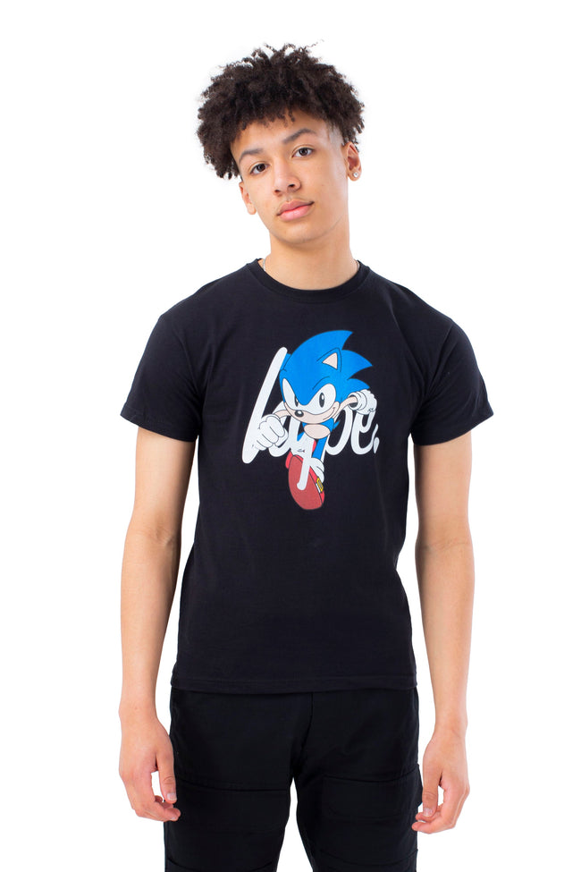 HYPE X SONIC KIDS BLACK SONIC SCRIPT T-SHIRT