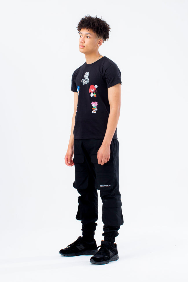 HYPE X SONIC KIDS BLACK CHARACTERS T-SHIRT